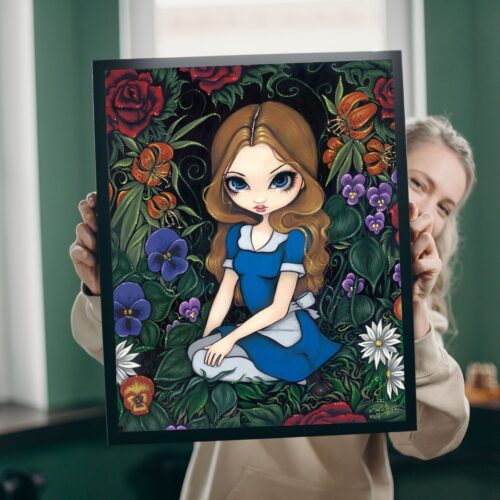 Jasmine Becket Griffith - Alice and the Flowers - 60x75cm – Bild 5