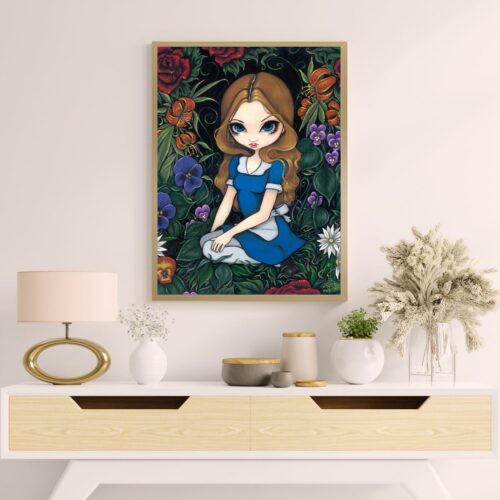 Jasmine Becket Griffith - Alice and the Flowers - 60x75cm – Bild 8