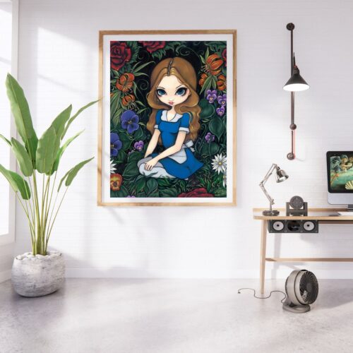 Jasmine Becket Griffith - Alice and the Flowers - 60x75cm – Bild 3