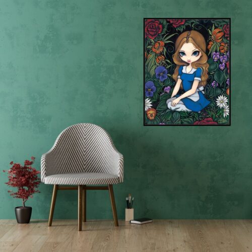 Jasmine Becket Griffith - Alice and the Flowers - 60x75cm – Bild 6