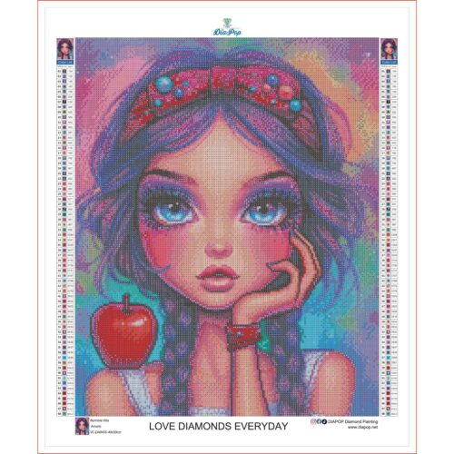 Amaris - Numixie Apple Drama - 40x50cm - Eckige Harzsteine – Bild 3