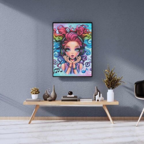 Amaris - Numixie The Power of Music - 40x50cm - Eckige Harzsteine – Bild 4